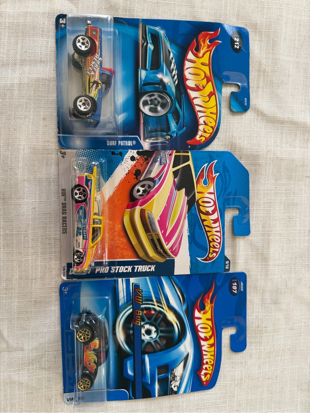 Hot Wheels Vintage Lot of 3 Surf Patrol Pro Stock Truck VW Bug NISP